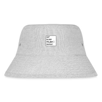 EAT SLEEP PÄLZER REPEAT - Stanley/Stella recycelter Bucket Hat - Grau meliert - Vorne