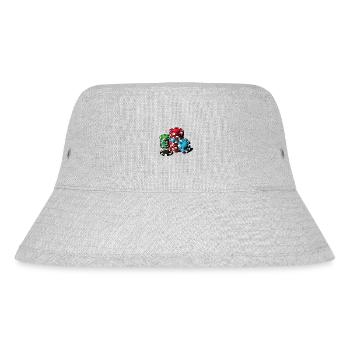 Poker - Stanley/Stella recycelter Bucket Hat - Grau meliert - Vorne