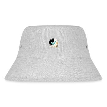 Whale and Petunias - Stanley/Stella recycelter Bucket Hat - Grau meliert - Vorne