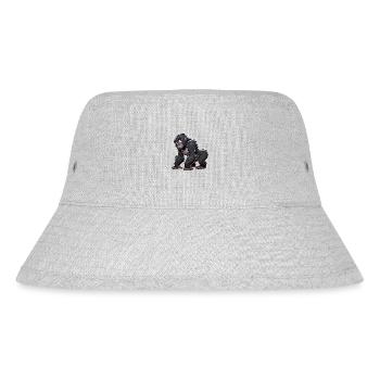 Gorilla ma - Stanley/Stella recycelter Bucket Hat - Grau meliert - Vorne