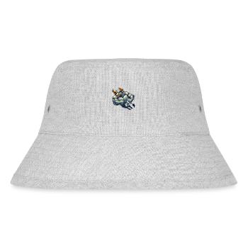 stier comic - Stanley/Stella recycelter Bucket Hat - Grau meliert - Vorne