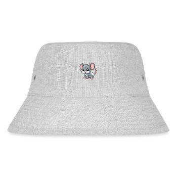 Baby mouse with diaper - Stanley/Stella Recycled Bucket Hat - heather grey - Front