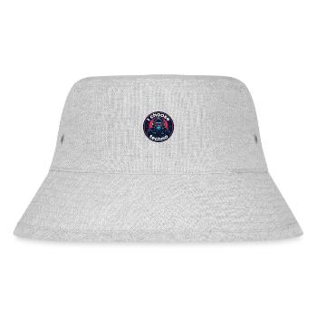 Gorilla i choose techno - Stanley/Stella recycelter Bucket Hat - Grau meliert - Vorne