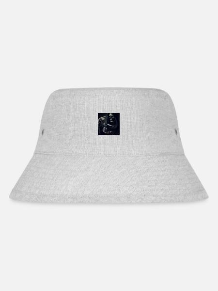 Memento Mori - Stanley/Stella recycelter Bucket Hat - Grau meliert