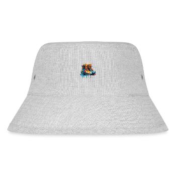 Bunte Schuhe - Stanley/Stella recycelter Bucket Hat - Grau meliert - Vorne