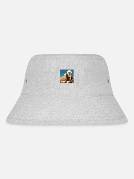 HORUS mit Pyramide - Stanley/Stella recycelter Bucket Hat - Grau meliert