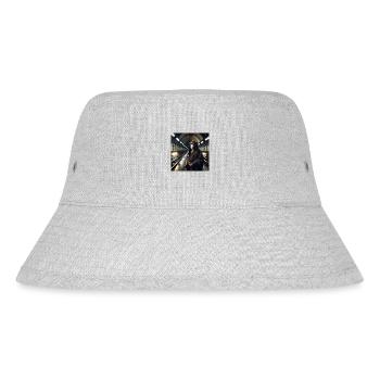 Schimpanse Mönch U-Bahn - Stanley/Stella recycelter Bucket Hat - Grau meliert - Vorne