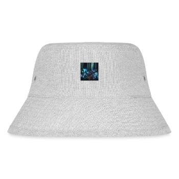 Neon Fliegenpilze - Stanley/Stella recycelter Bucket Hat - Grau meliert - Vorne