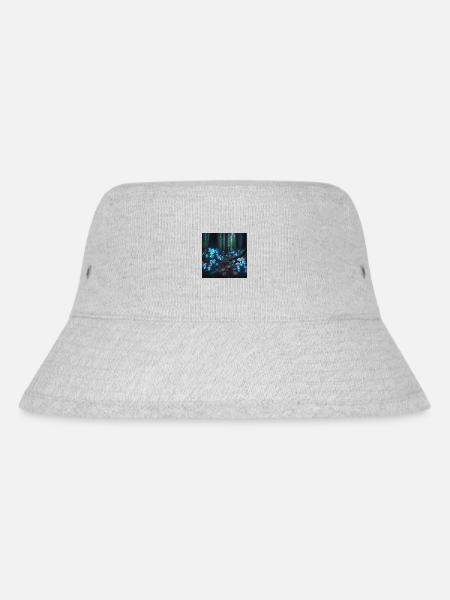 Neon Fliegenpilze - Stanley/Stella recycelter Bucket Hat - Grau meliert