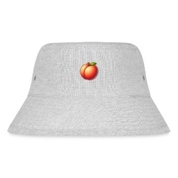 Peach fruit - Stanley/Stella Recycled Bucket Hat - heather grey - Front