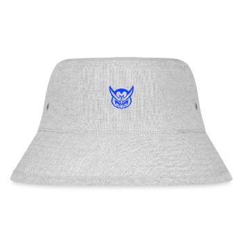 owl peeps evil cool face head comic - Stanley/Stella Recycled Bucket Hat - heather grey - Front