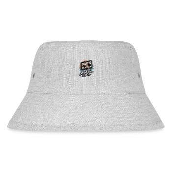 Dad's Gas Station - Stanley/Stella Recycled Bucket Hat - heather grey - Front