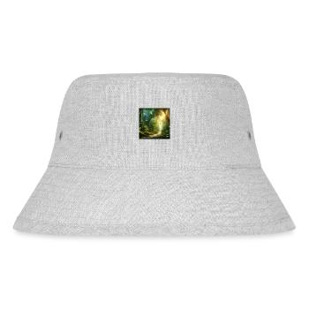Texte erkunden - Stanley/Stella recycelter Bucket Hat - Grau meliert - Vorne