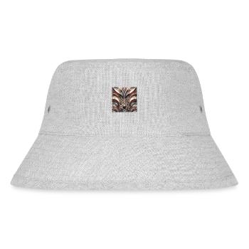 Majestic Lion Art Print - Stanley/Stella Recycled Bucket Hat - heather grey - Front