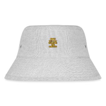 Preis wie Cali, Wirkung wie Oregano - Stanley/Stella recycelter Bucket Hat - Grau meliert - Vorne