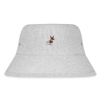 🦊 Trans-Tailed Trouble – Caught Being Iconic - Stanley/Stella Recycled Bucket Hat - heather grey - Front
