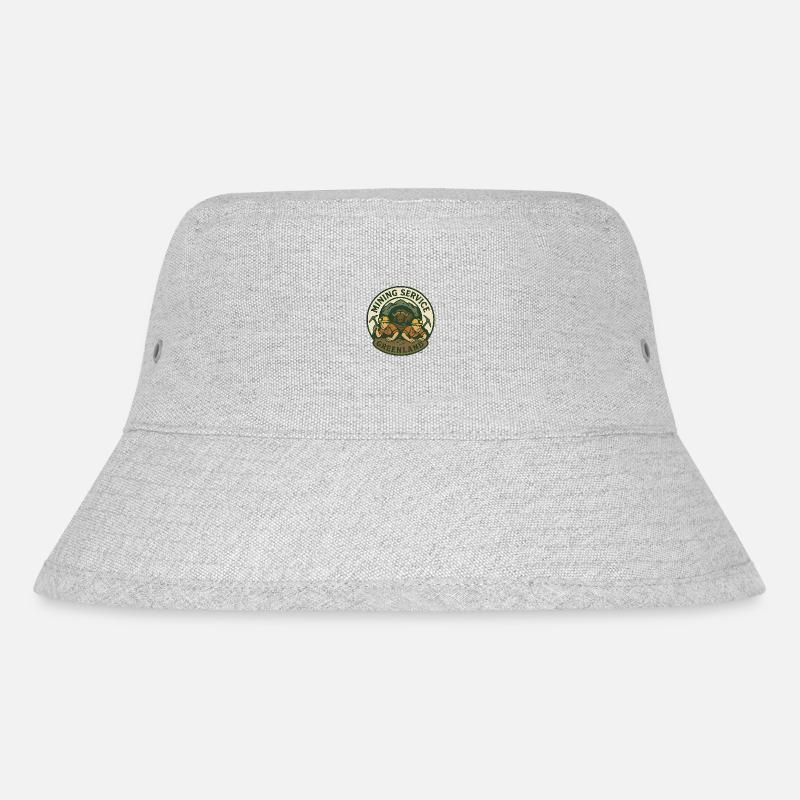 Mining - Stanley/Stella recycelter Bucket Hat - Grau meliert