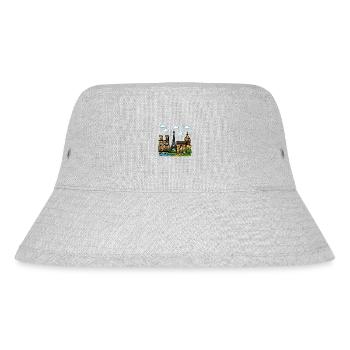 paris stadt - Stanley/Stella recycelter Bucket Hat - Grau meliert - Vorne