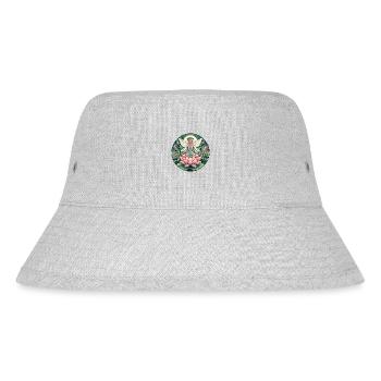 Lotusfee Meditation - Stanley/Stella recycelter Bucket Hat - Grau meliert - Vorne
