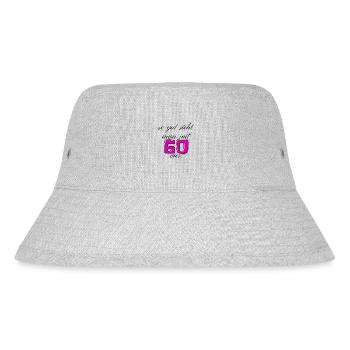 60.Geburtstag - Stanley/Stella recycelter Bucket Hat - Grau meliert - Vorne