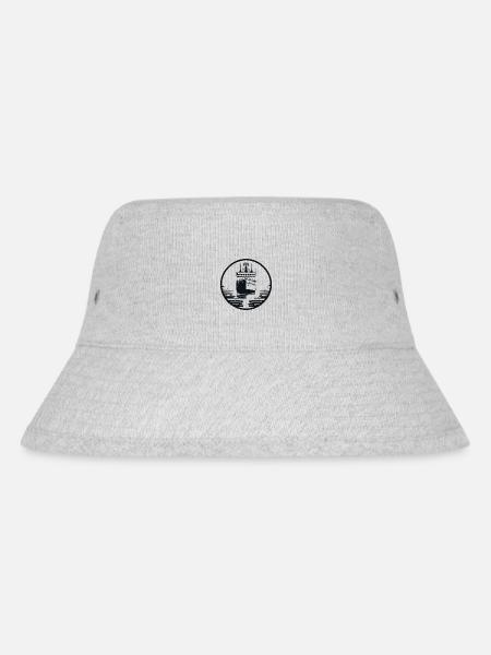 Eisbrecher Design für den Arktis und Polar Fan - Stanley/Stella recycelter Bucket Hat - Grau meliert