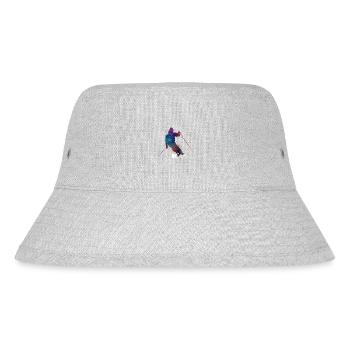 Skisport Kunst #ski #sport - Stanley/Stella recycelter Bucket Hat - Grau meliert - Vorne