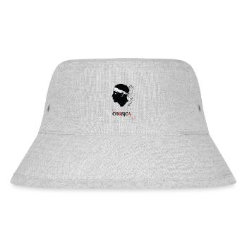 Korsika! - Stanley/Stella recycelter Bucket Hat - Grau meliert - Vorne