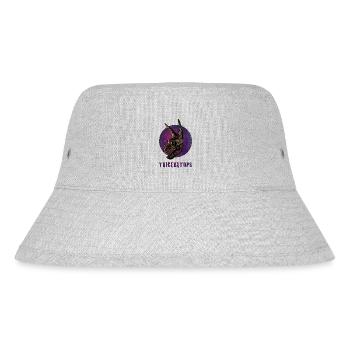 Triceratops Dinosaur Dino Archaeology - Stanley/Stella Recycled Bucket Hat - heather grey - Front