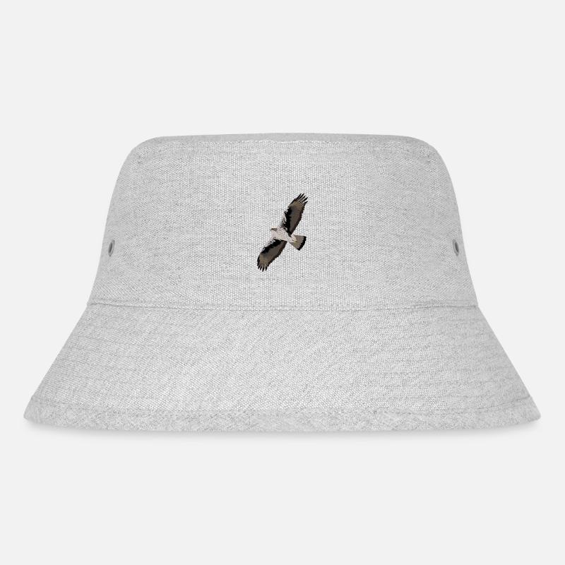 Adler von Bonelli - Stanley/Stella recycelter Bucket Hat - Grau meliert