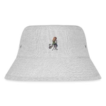 Octopus Squid - Stanley/Stella Recycled Bucket Hat - heather grey - Front