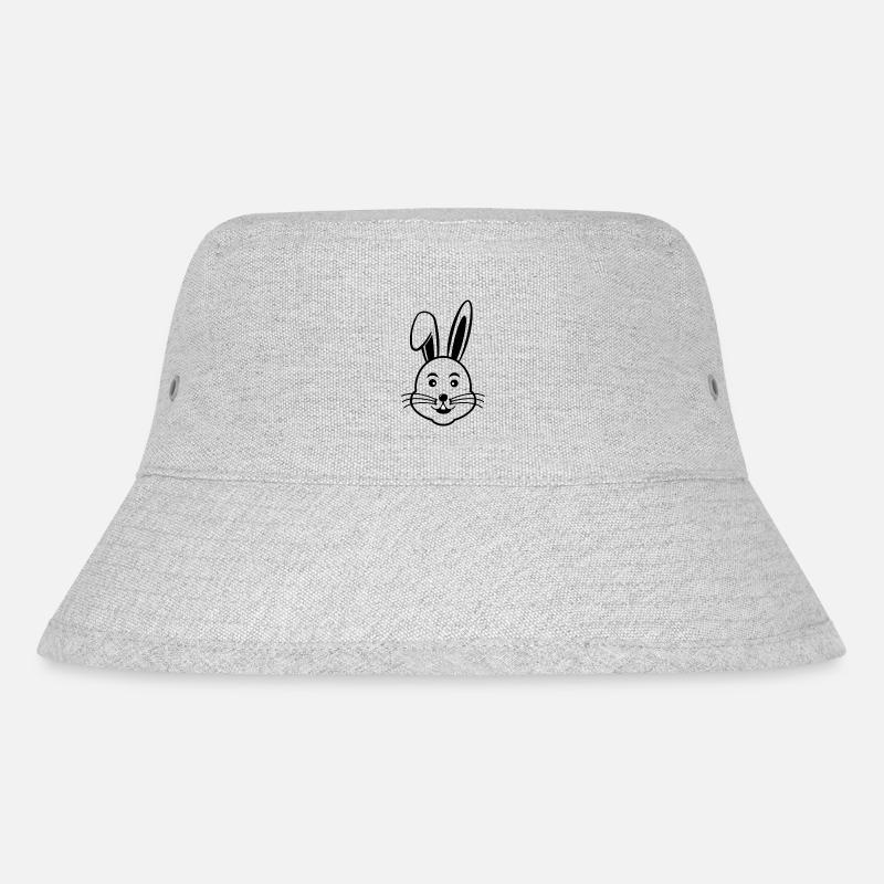 Hasenkopf - Stanley/Stella recycelter Bucket Hat - Grau meliert