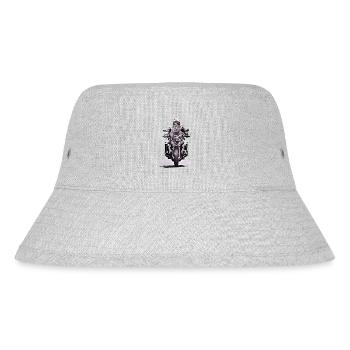 GS Motorradfahrer black - Stanley/Stella recycelter Bucket Hat - Grau meliert - Vorne