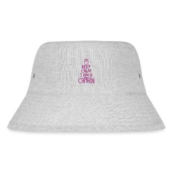 Keep Calm Captain Cool Captain Gift - Stanley/Stella Recycled Bucket Hat - heather grey - Front