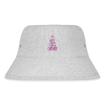 Keep Calm Handwerker cool Handwerker Geschenk - Stanley/Stella recycelter Bucket Hat - Grau meliert - Vorne