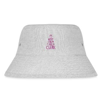 Keep Calm Clerk - Stanley/Stella Recycled Bucket Hat - heather grey - Front