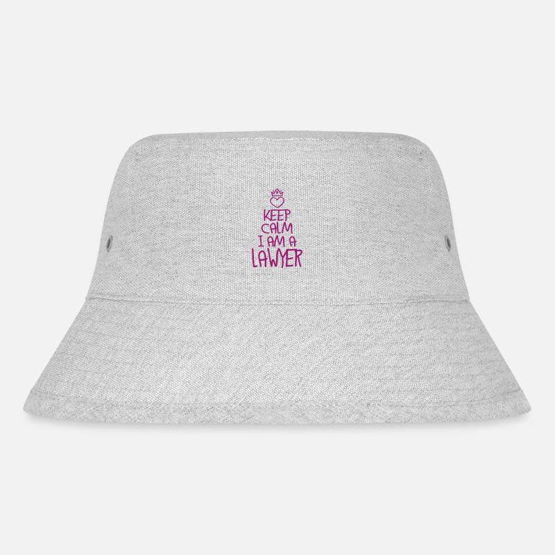 Keep Calm Anwalt cool Anwalt Geschenk - Stanley/Stella recycelter Bucket Hat - Grau meliert