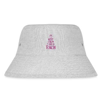 Keep Calm Techniker cool Techniker Geschenk - Stanley/Stella recycelter Bucket Hat - Grau meliert - Vorne