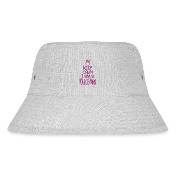 Keep Calm Polizist cool Polizist Geschenk - Stanley/Stella recycelter Bucket Hat - Grau meliert - Vorne