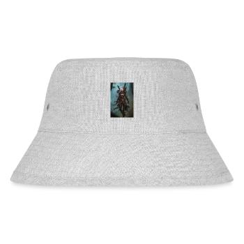Fantasy Warrior Girl - Stanley/Stella Recycled Bucket Hat - heather grey - Front