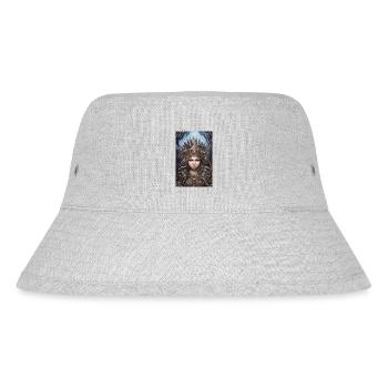 Fantasy Warrior Girl - Stanley/Stella Recycled Bucket Hat - heather grey - Front