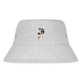Alsace Stork - Stanley/Stella Recycled Bucket Hat - heather grey - Front