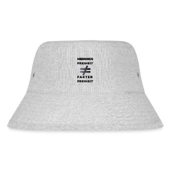 Meinungsfreiheit nicht Faktenfreiheit 3 - Stanley/Stella recycelter Bucket Hat - Grau meliert - Vorne