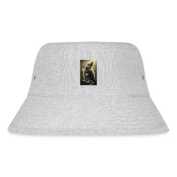 Easter Happy Easter Easter Eggs Chocolate Sweet - Stanley/Stella Recycled Bucket Hat - heather grey - Front