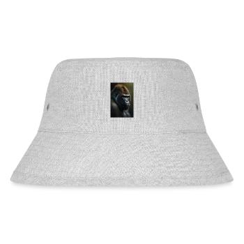 Gorilla Affe Cool - Stanley/Stella recycelter Bucket Hat - Grau meliert - Vorne