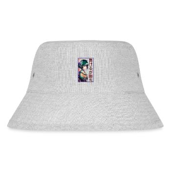 負けるが勝ちCute Animegirl - Stanley/Stella recycelter Bucket Hat - Grau meliert - Vorne