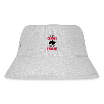 un papy chauve est un papy parfait / cadeau papy - Bob recyclé Stanley/Stella - gris chiné - Devant