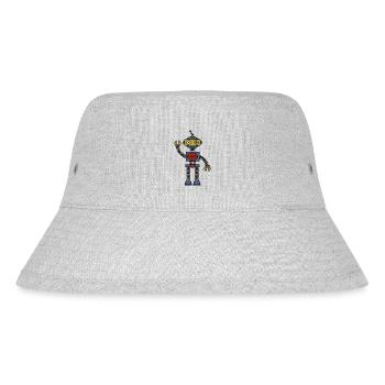 Robot - Stanley/Stella Recycled Bucket Hat - heather grey - Front