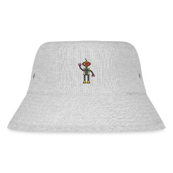 Roboter - Stanley/Stella recycelter Bucket Hat - Grau meliert - Vorne