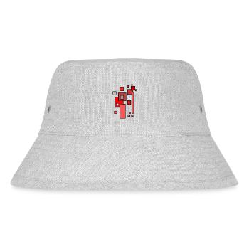 Building Blocks Architecture Pattern 2 - Stanley/Stella Recycled Bucket Hat - heather grey - Front