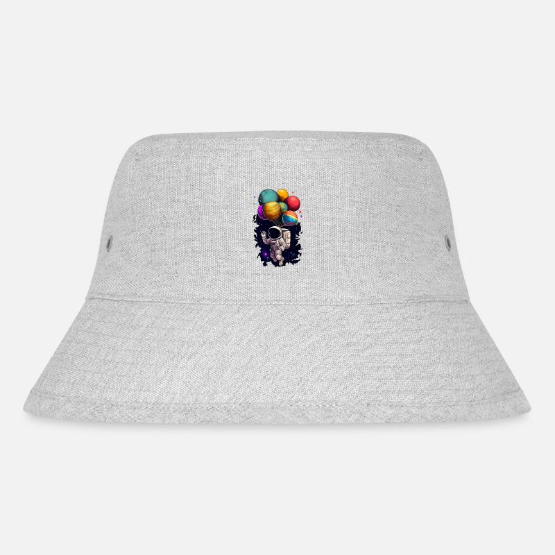 Astronaut auf dem Mond - Stanley/Stella recycelter Bucket Hat - Grau meliert